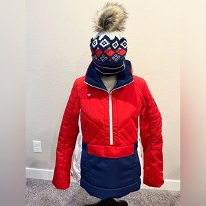 Obermeyer Women’s Ski Jacket and hat - Size 6 like new